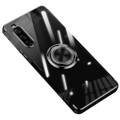 Sony Xperia 10 V „Fashion“ Kickstand kõva silikoonist TPU läbipaistev ümbris - taga | Priedai.lt