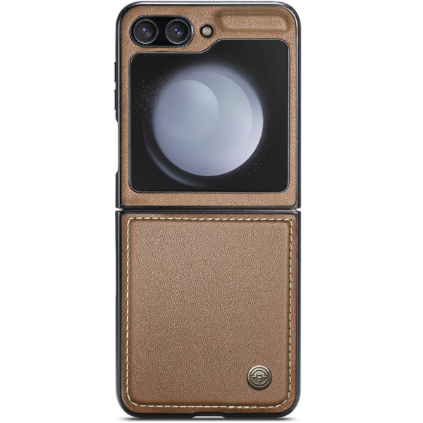 „CaseMe“ Leather plastikust kaaned - pruun (Galaxy Flip7 FE / Flip6)