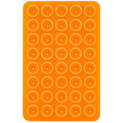 "Suction Pad" universaalne silikoonist iminapa matt (hoidja) - oranž | Priedai.LT