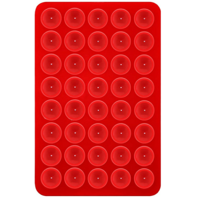 "Suction Pad" universaalne silikoonist iminapa matt (hoidja) - punane | Priedai.LT