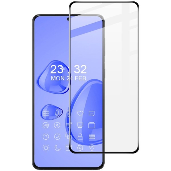 "IMAK" Tempered Glass täielik katvus kaitsev ekraaniklaas - must (Galaxy S21)