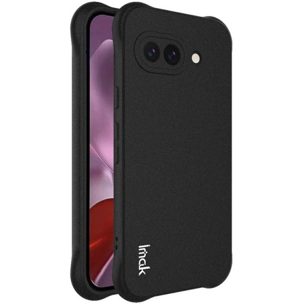 "Imak" tugevdatud turvalisus Airbag kõva silikoon matt (TPU) ümbris - must (Pixel 9a)