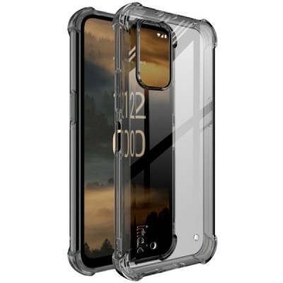 Nokia XR21 "Imak" tugevdatud kaitse kõva silikoon TPU hall ümbris - tagakülg | Priedai.lt
