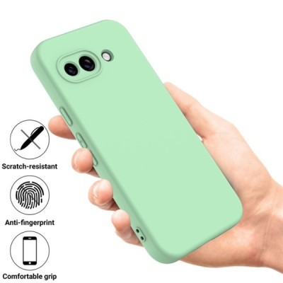 Google Pixel 9a "Shell" kõva silikoon (TPU) tagakaane roheline - ümbris | Priedai.lt