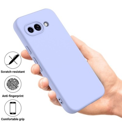 Google Pixel 9a "Shell" kõva silikoon (TPU) tagakaane lilla - ümbris | Priedai.lt