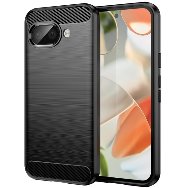 "AILES" Carbon kõva silikoon (TPU) ümbris – must (Google Pixel 9a)