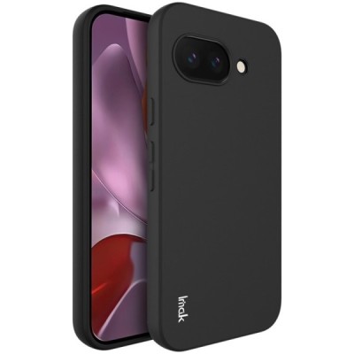 Google Pixel 9a „Imak“ kõvast silikoonist TPU must ümbris - taga | Priedai.lt