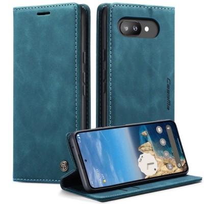 Google Pixel 9a CaseMe Retro tahke nahk kaaned - roheline | Priedai.lt