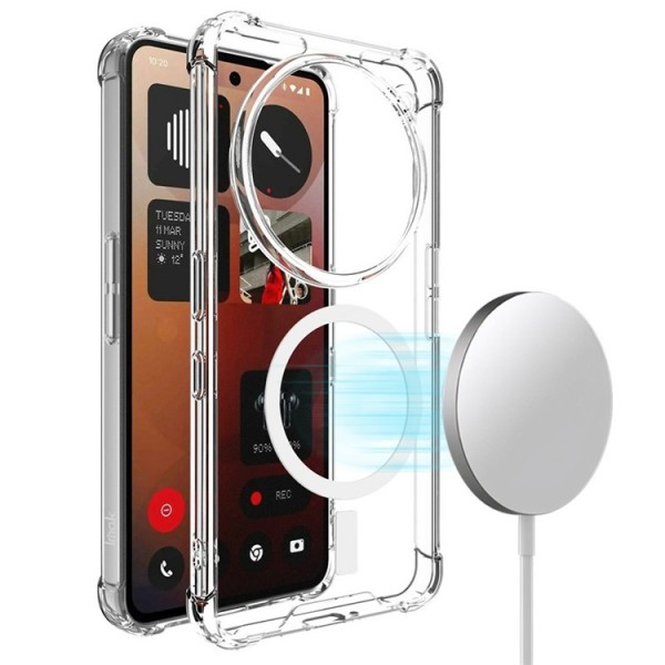 "IMAK" Candy MagSafe kõva silikoon (TPU) ümbris – läbipaistev (Nothing Phone 3a Pro)