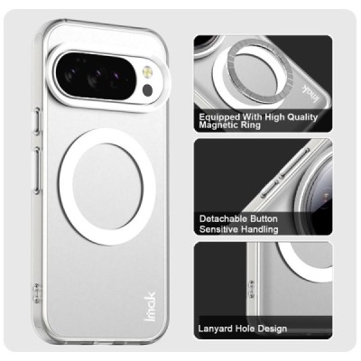Google Pixel 10 Pro XL "IMAK" Candy MagSafe matt kõva silikoon (TPU) ümbris – valge | Priedai.lt