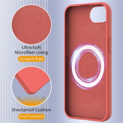 "Shell" MagSafe Kõva silikoon (TPU) ümbris - roosa (iPhone 17e / 16e)