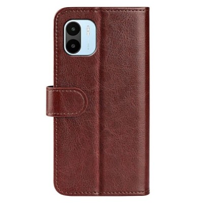 Xiaomi Redmi A2 (Redmi A1) klapiga pruun nahkümbris - rahakott | Priedai.lt