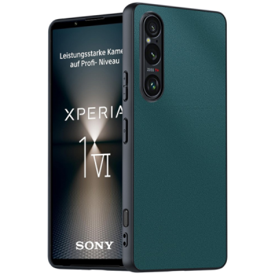 "Mofan" Texture Sony Xperia 1 VI roheline nahkümbris | Priedai.lt