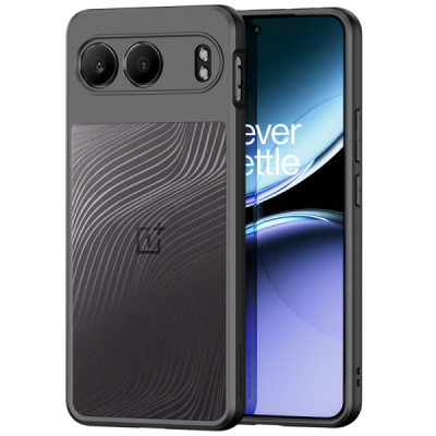 OnePlus Nord 4 "Dux Ducis" Aimo läbipaistev ümbris musta äärisega - tagakülg | Priedai.lt