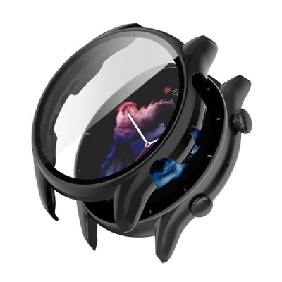 Huami Amazfit GTR 3 / GTR 3 Pro nutikella kõvast silikoonist (TPU) korpus - must | Priedai.lt