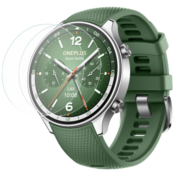 „Calans“ Tempered Glass kaitseekraaniga prillide komplekt - läbipaistev (OnePlus Watch 2R)