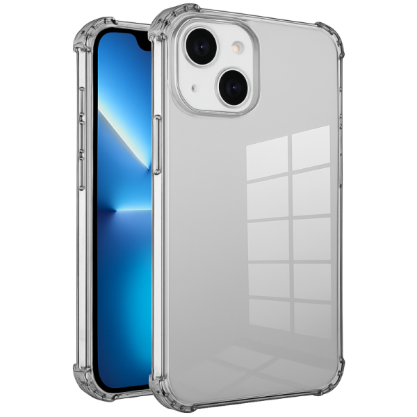 Tugevdatud kaitse kõvast silikoonist (TPU) ümbris – hall (iPhone 13)