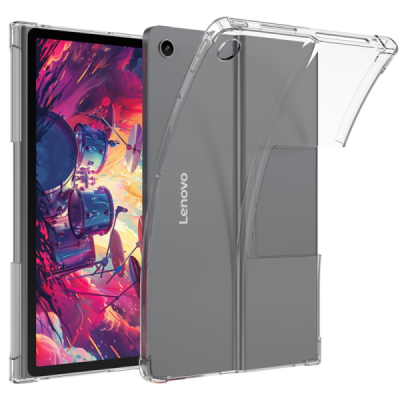Lenovo Tab Plus 11.5" (TB351FU) tugevdatud kaitse kõva silikoon TPU läbipaistev ümbris - tagakülg | Priedai.lt