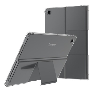 Lenovo Tab Plus 11.5" (TB351FU) tugevdatud kaitse kõva silikoon TPU läbipaistev ümbris - tagakülg | Priedai.lt