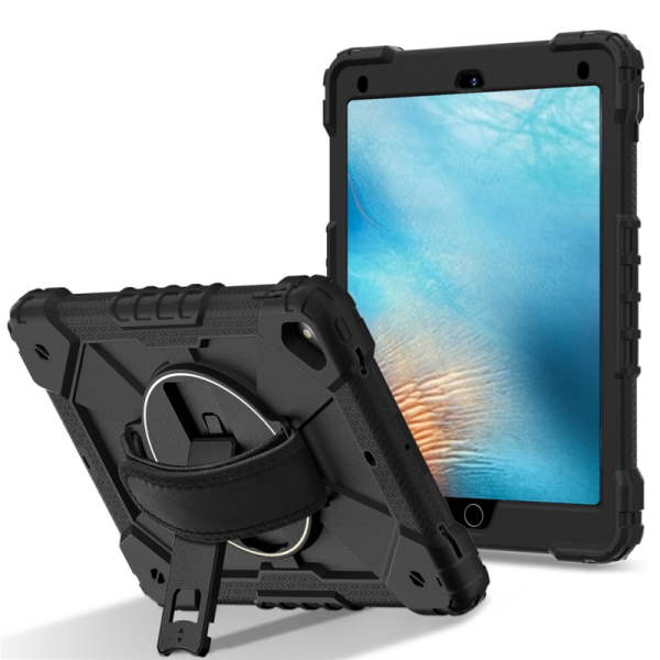 Tugevdatud turvalisus (360°) ümbris - must (iPad Air / iPad Air 2 / iPad 9.7" 2017 / iPad 9.7" 2018)
