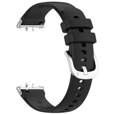 Samsung Galaxy Fit3 kõva silikoonist (TPU) must käevõru | Priedai.lt