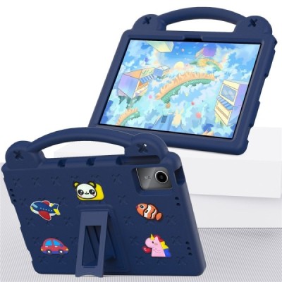 Huawei MatePad SE 11 / Lenovo Tab M11 / Xiaoxin Pad 11 2024 / Xiaomi Redmi Pad SE Eva tugevdatud kaitseümbris, sinine tagakülg |