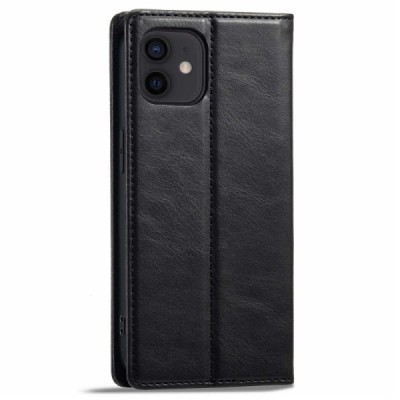 Apple iPhone 12 Mini LC IMEEKE nahk must kaaned - rahakott | Priedai.lt