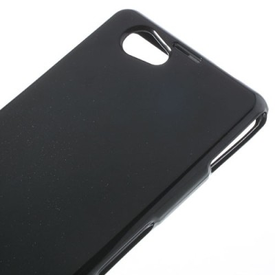 Sony Xperia Z1 Compact juodas Mercury kieto silikono (TPU) dėklas / Priedai.lt