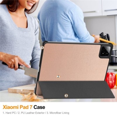 „Saige" Tahke kaaned - kuldne (Xiaomi Pad 7 / Pad 7 Pro / Pad 8 / Pad 8 Pro)