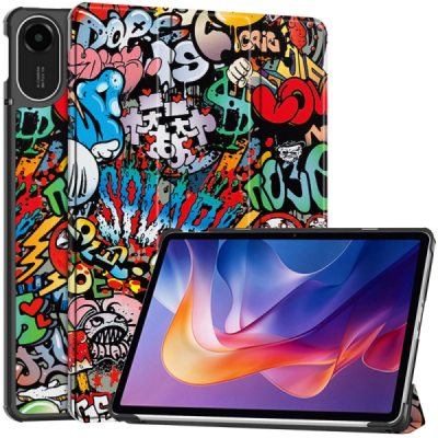 Xiaomi Redmi Pad 2 Street Art värviline ümbris - brošüür | Priedai.lt
