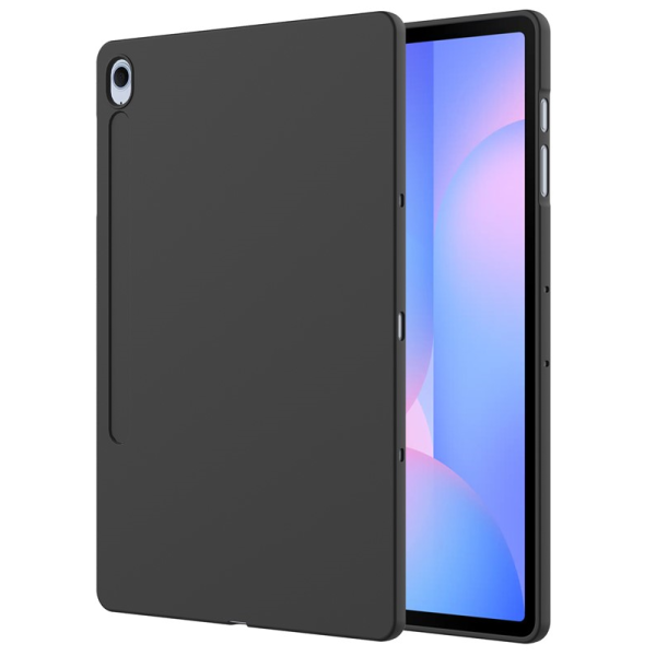 "Shell" Kõva silikoon (TPU) kaaned - must (Galaxy Tab S10 FE+)