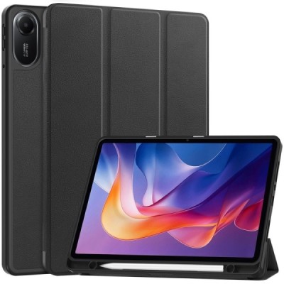 Xiaomi Redmi Pad 2 klapiga must nahkümbris - pliiatsiga raamatule | Priedai.lt