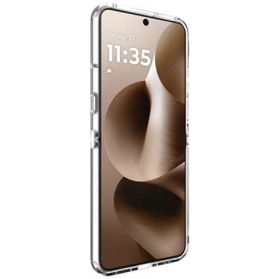 Motorola Razr 60 Ultra "Imak" tugevdatud kaitse kõva silikoon TPU läbipaistev ümbris - tagakülg | Priedai.lt