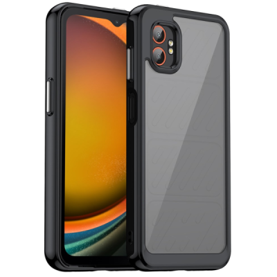Samsung Galaxy XCover7 Pro "Mofan" läbipaistev kõva silikoon (TPU) ümbris – must | Priedai.lt