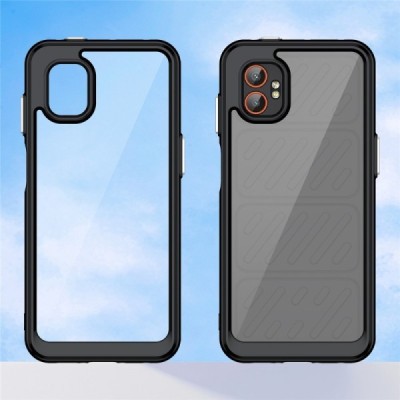 Samsung Galaxy XCover7 Pro "Mofan" läbipaistev kõva silikoon (TPU) ümbris – must | Priedai.lt