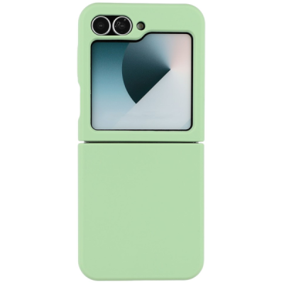 Samsung Galaxy Flip6 "Shell" kõva silikoon (TPU) tagakaane roheline - ümbris | Priedai.lt