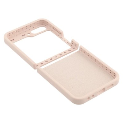 Samsung Galaxy Flip6 "Shell" kõva silikoon (TPU) tagakaane roosa - ümbris | Priedai.lt