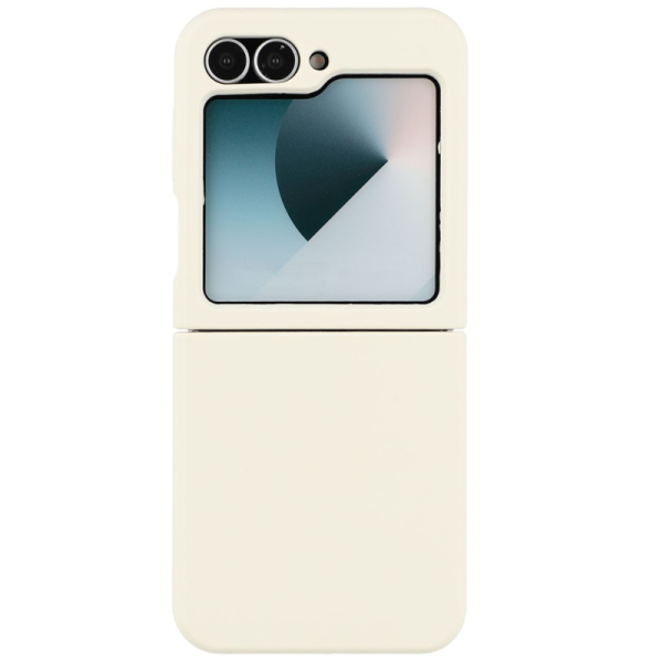 "Shell" kõva silikoon (TPU) ümbris – valge (Galaxy Flip6)