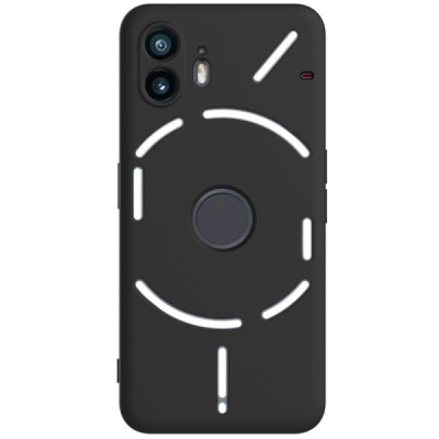 Nothing Phone 2 "Shell" kõva silikoon (TPU) tagakaane must - ümbris | Priedai.lt