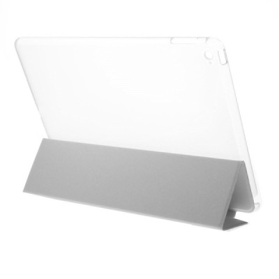 Apple iPad Air 2 plonas atverčiamas baltas odinis dėklas / Priedai.lt