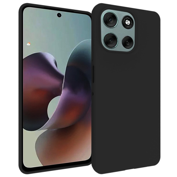 „Xhomet“ Kõva silikoon (TPU) ümbris – must (Moto G56)