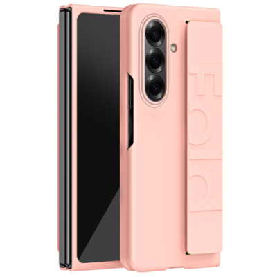 Samsung Galaxy Fold7 Foldable roosa plastikust korpus - taga | Priedai.lt
