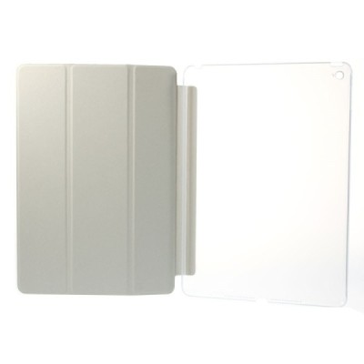Apple iPad Air 2 plonas atverčiamas baltas odinis dėklas / Priedai.lt