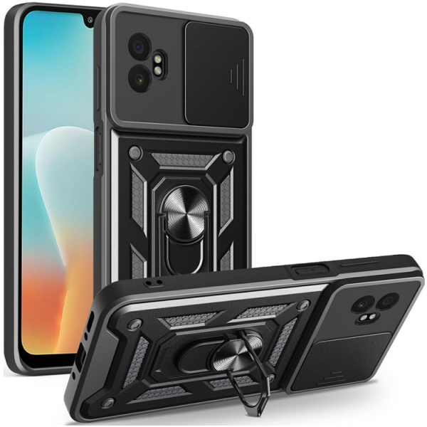 "Mozhi" Kickstand Tugevdatud turvalisus ümbris - must (Galaxy XCover7 Pro)