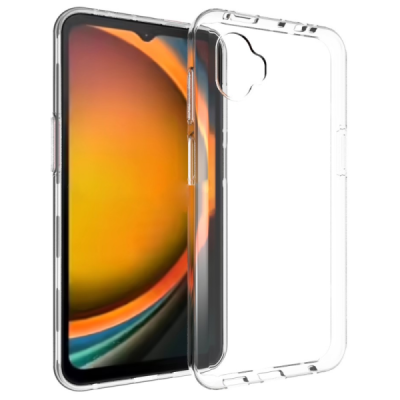 Samsung Galaxy XCover7 Pro kõva silikoon (TPU) tagakaane läbipaistev - ümbris | Priedai.lt