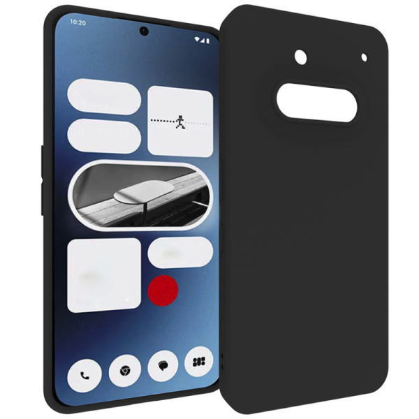 „Xhomet“ Kõva silikoon (TPU) ümbris – must (Nothing Phone 3a)
