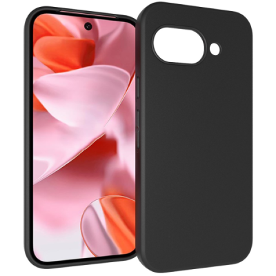 Google Pixel 9a kõva silikoon (TPU) tagakaane must - ümbris | Priedai.lt