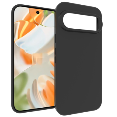 Google Pixel 10 / 10 Pro kõva silikoon (TPU) tagakaane must - ümbris | Priedai.lt