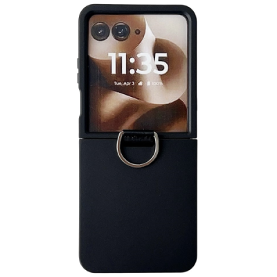 Motorola Razr 60 Ultra "Ring" plastikust ümbris- must | Priedai.lt