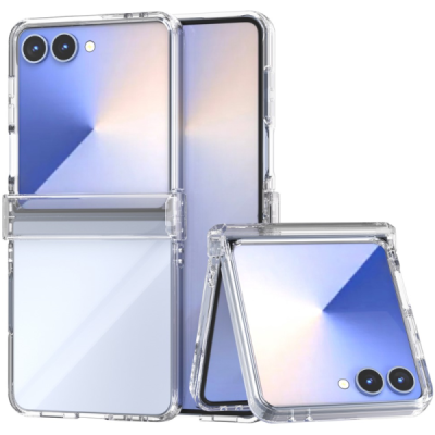 Samsung Galaxy Flip7 "Ring" läbipaistev plastikust ümbris - tagakülg | Priedai.lt